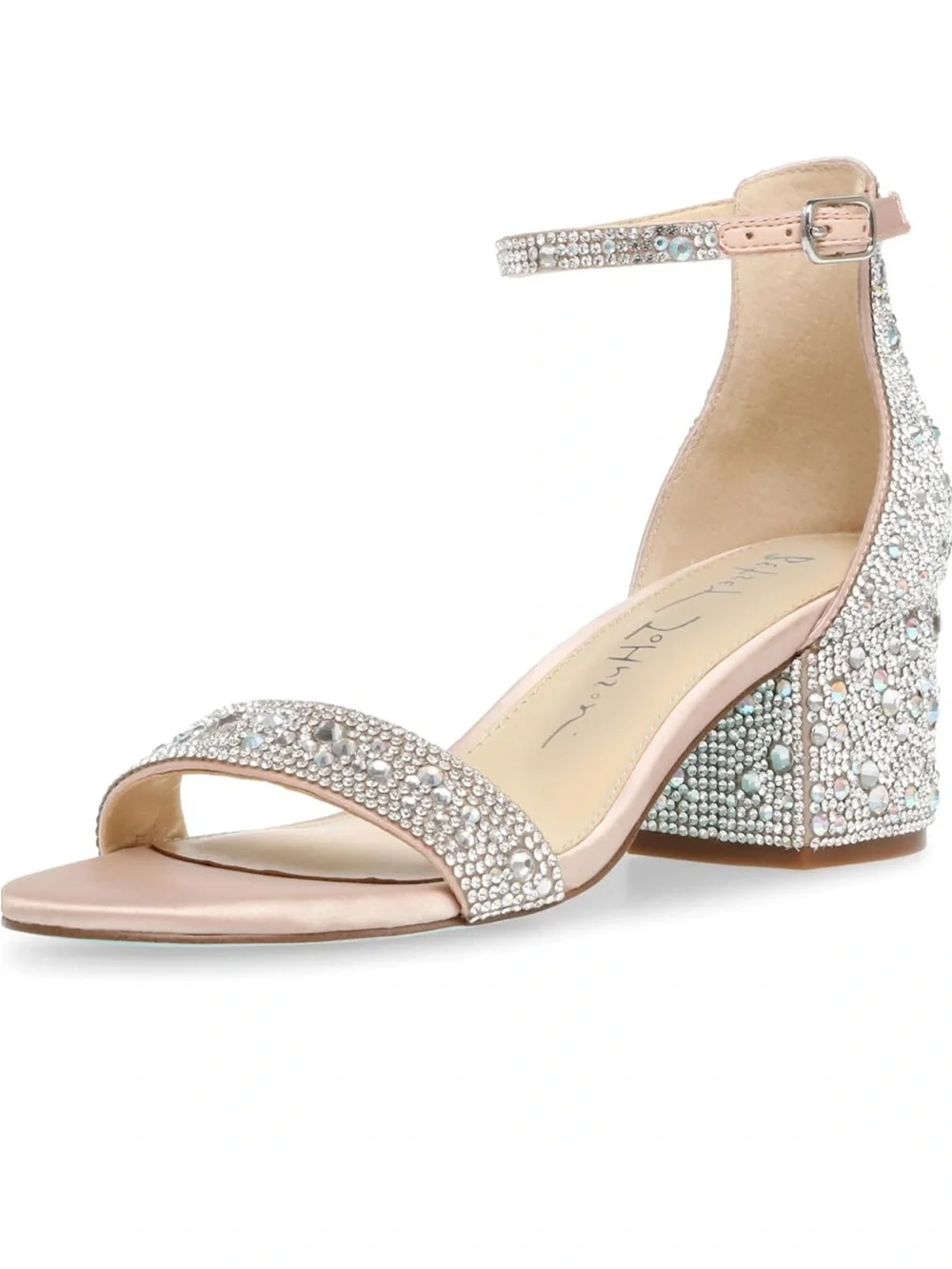 Betsey Johnson Rhinestone Covered Mari Heeled Sandal